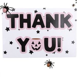 20 4x6 Trick or Treat Insert Thank You Cards